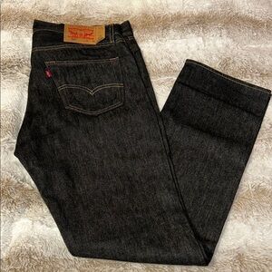 Levi's Black Straight Jeans Timeless Fit